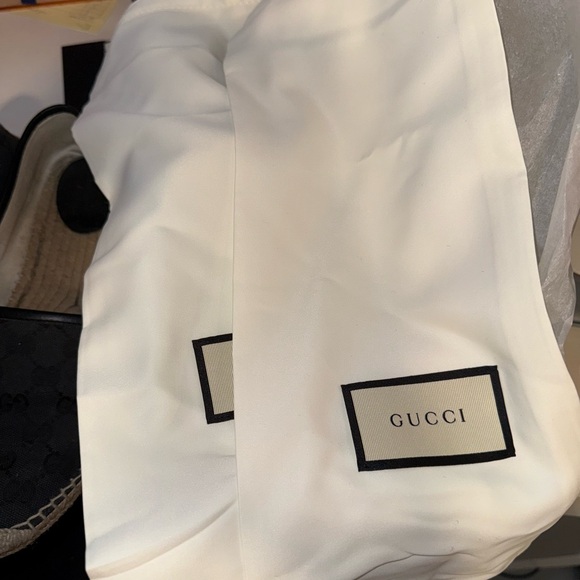 Gucci GG logo espadrilles slip on shoes size 40 - Picture 5 of 7